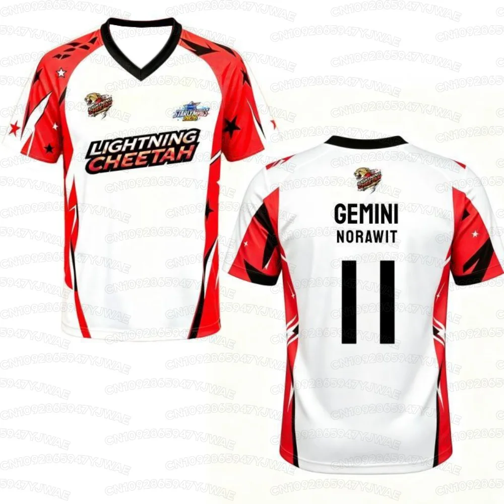 Men's and Women's Summer 2026 Thailand GMMTV Jersey Sports Meeting Jerseys 3D Printed Short Sleeve Red Team Blue Team T-shirt view 5