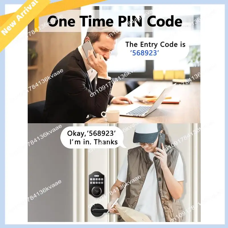 

M01K 1Set Keyless Entry Door Lock, Auto Front Door Lock Electronic Deadbolt With Keypad Metal