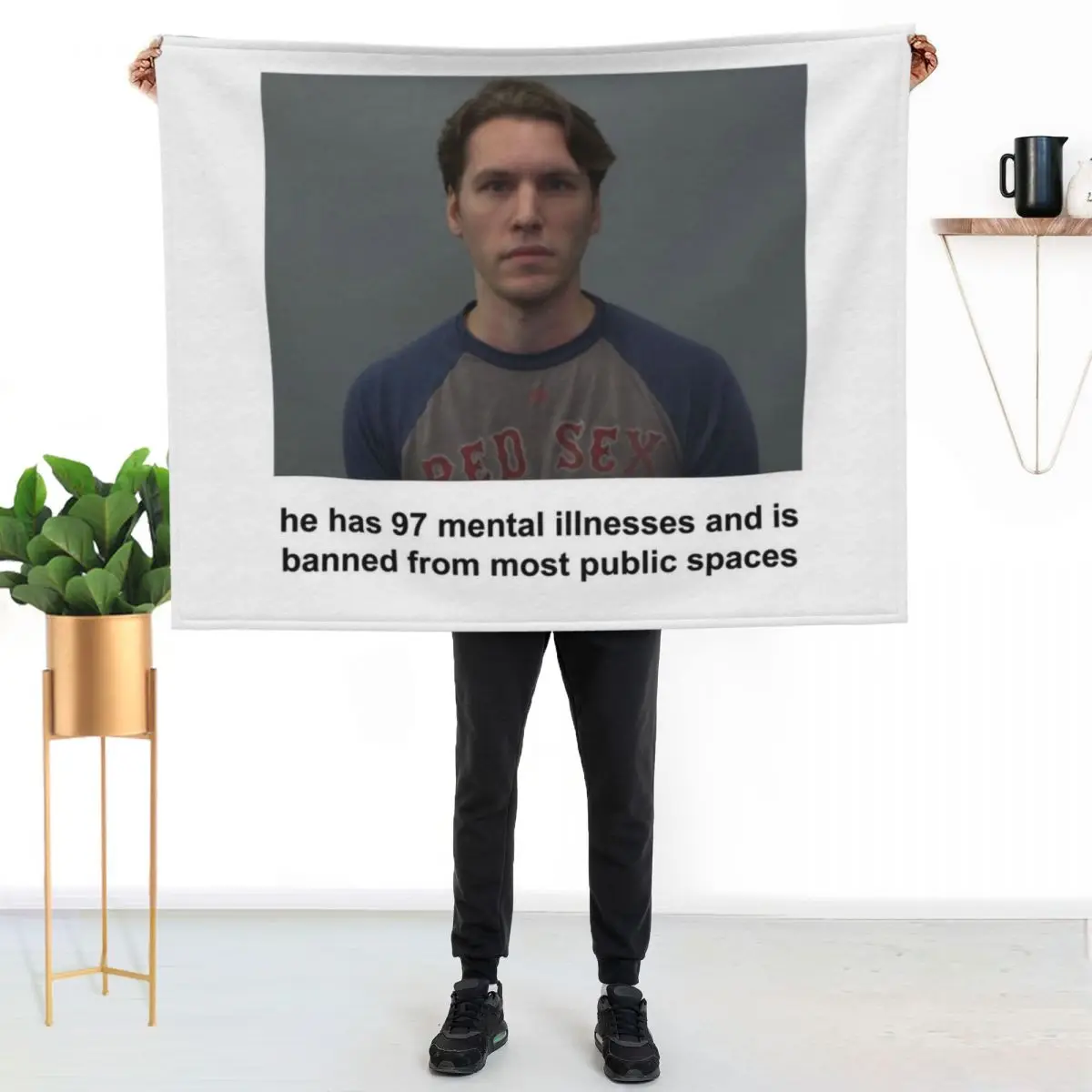 jerma has 97 mental illnesses Throw Blanket Extra Large Throw Heavy Winter beds Large Blankets For Sofas halloween Blankets
