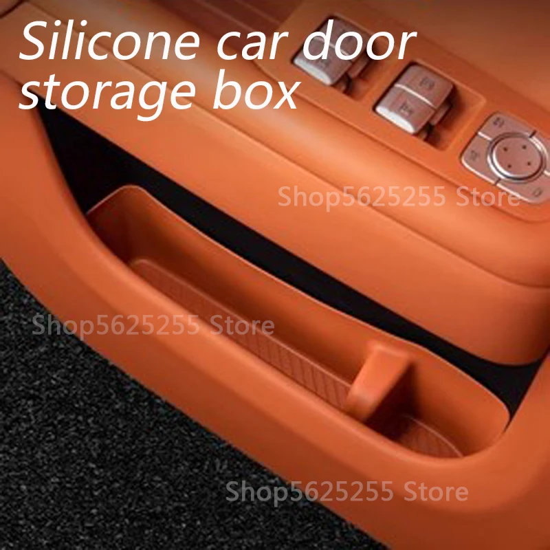 For LEADING IDEAL LiXiang L7 L8 L9 Car Door Storage Box Silicone Door Slot  Car Interior Decoration Modified Protective Supplies