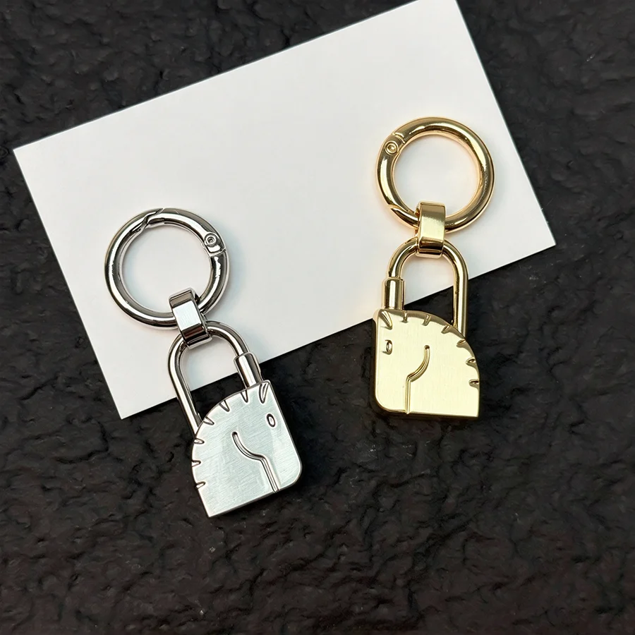New Bag Charm For Woman Bag Horse Head Lock Charm Alloy Animal Metal Lock Bag Pendant Luxury Design High-end Charm Necklace