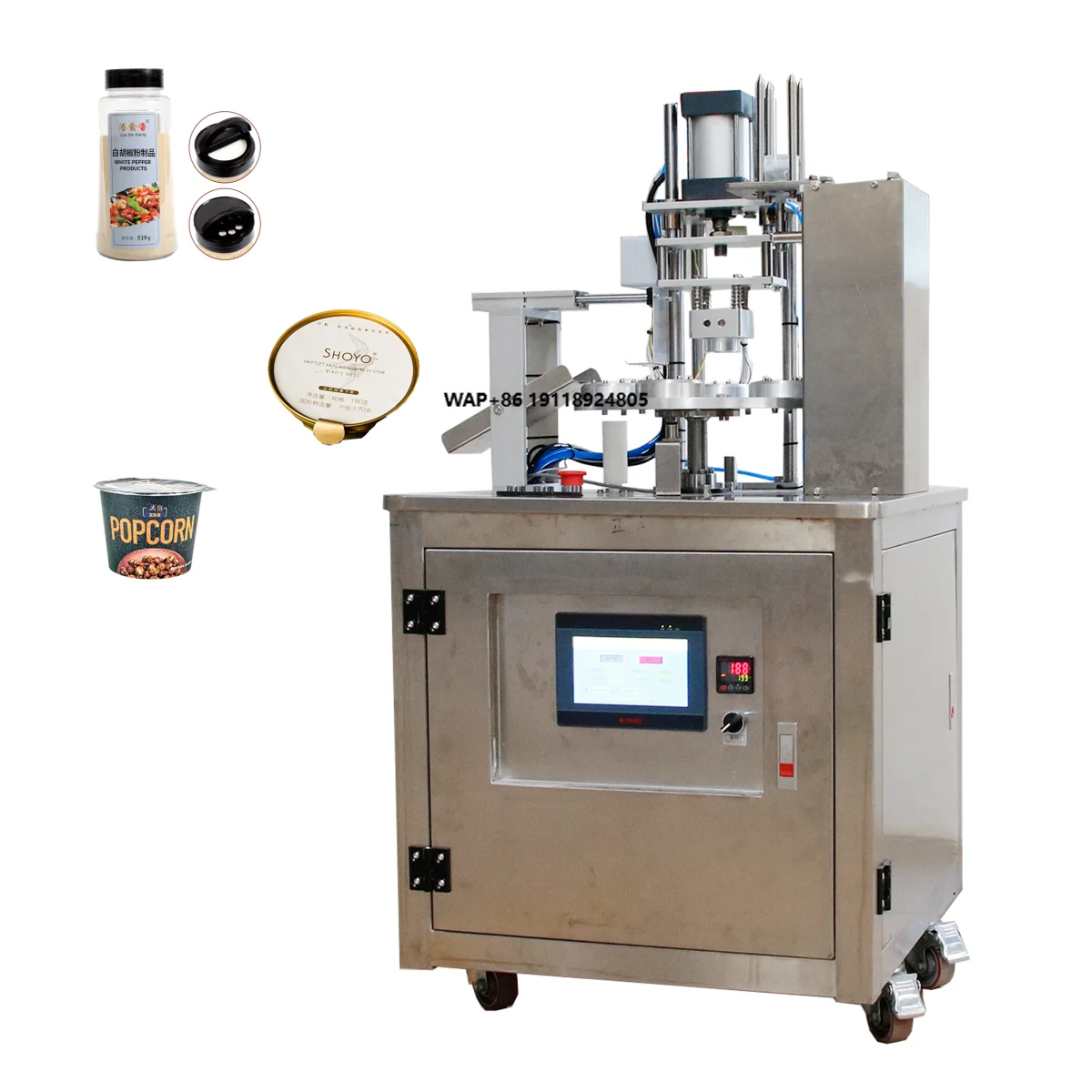 Semi Automatic Small Plastic Cup Film Sealer Coffee Jelly Yogurt Cup Sealing Machine