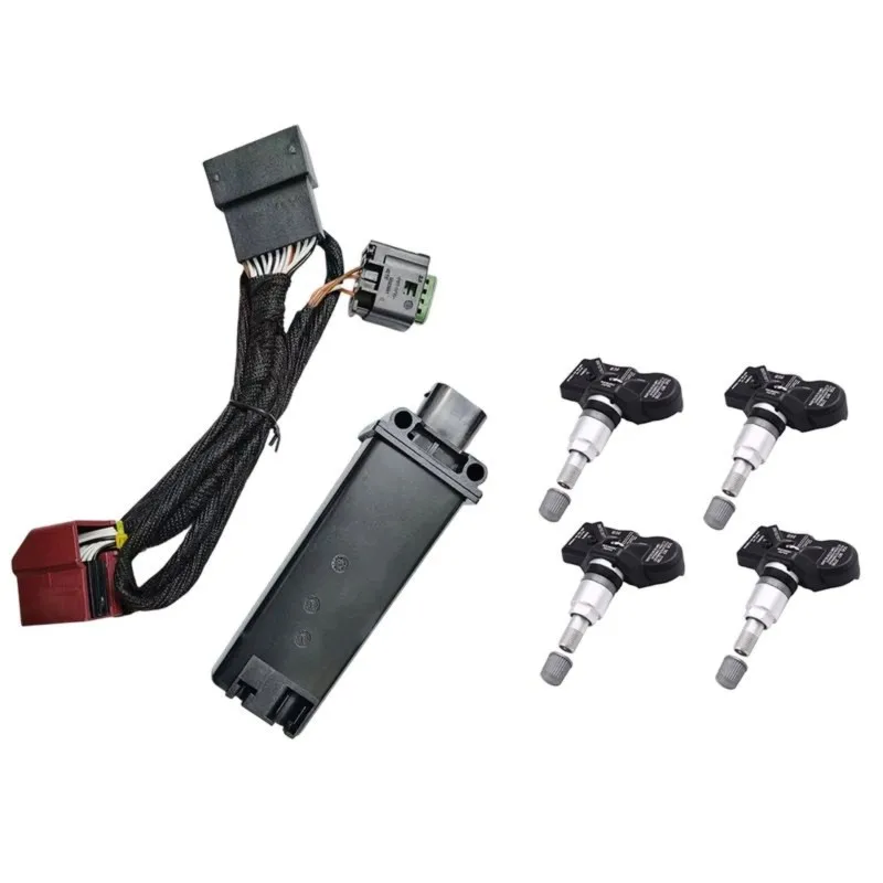 Super Sale 4M0907273B TPMS Tire Pressure Sensor+Module+Wire Kit 5Q0907273B for Audi VW Panamera Mclaren 540c VW Touareg Golf Jet