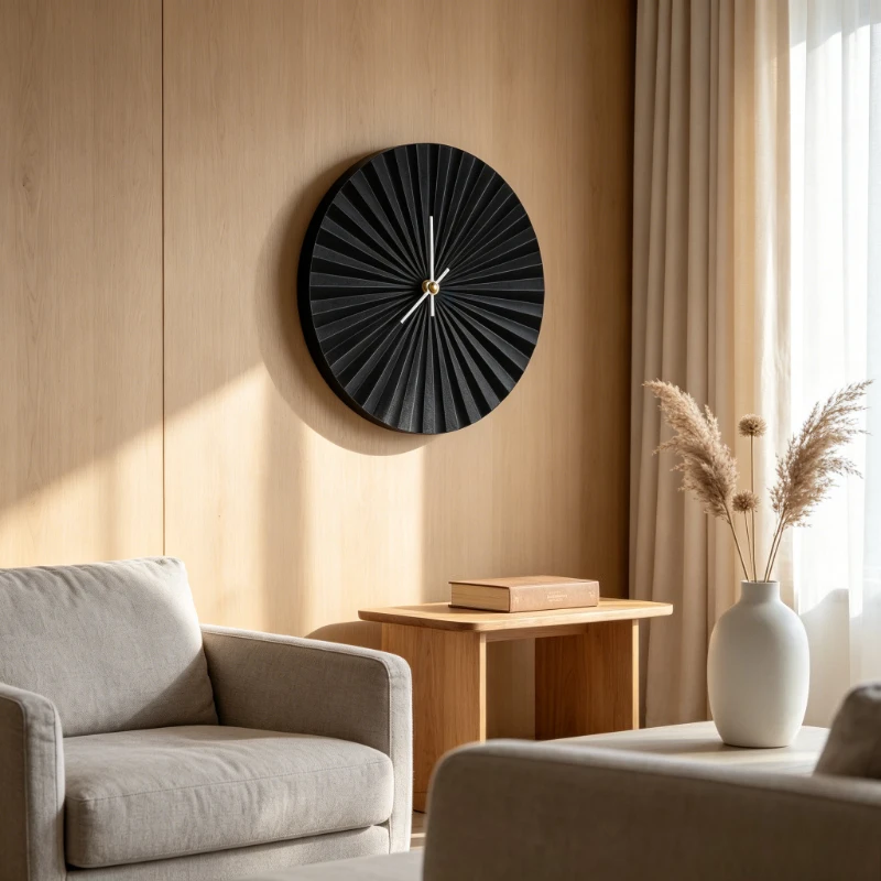 Nordic Minimalist Silent Wall Clock Modern Home Decor for Living Room Bedroom Timepiece Office Entryway Decorative Round Clock
