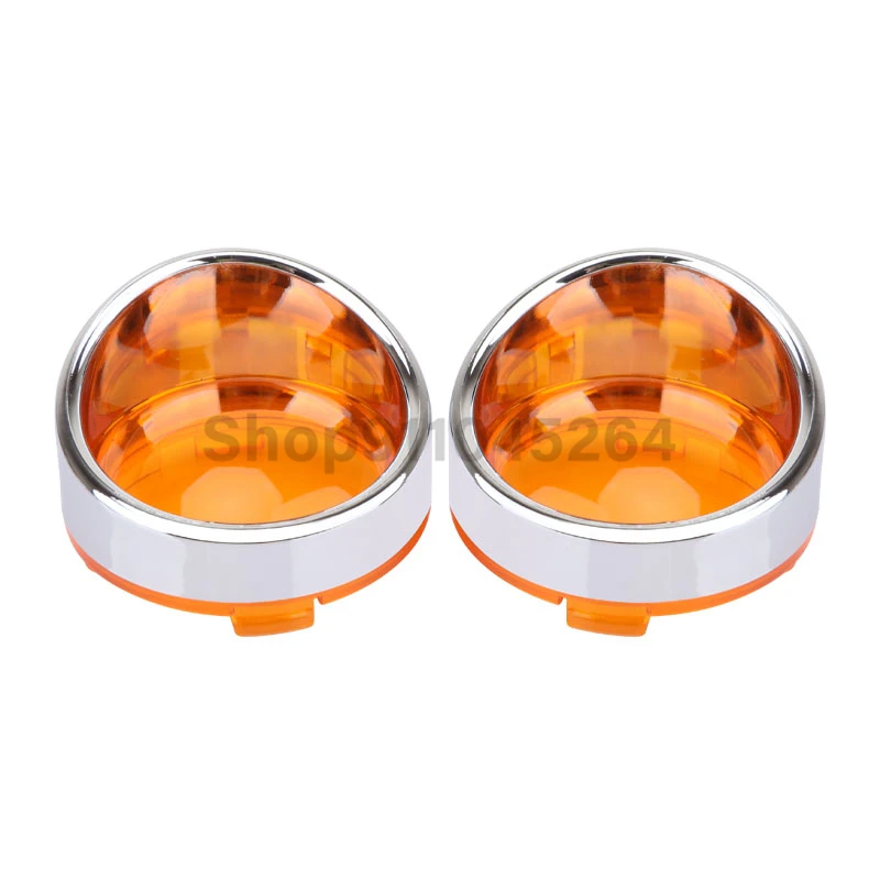 Motorcycle ABS Turn Signal Light Blinker Bezels Indicator Lens Trim Lens Cover For Harley Touring Sportster Softail Dyna V-Rod