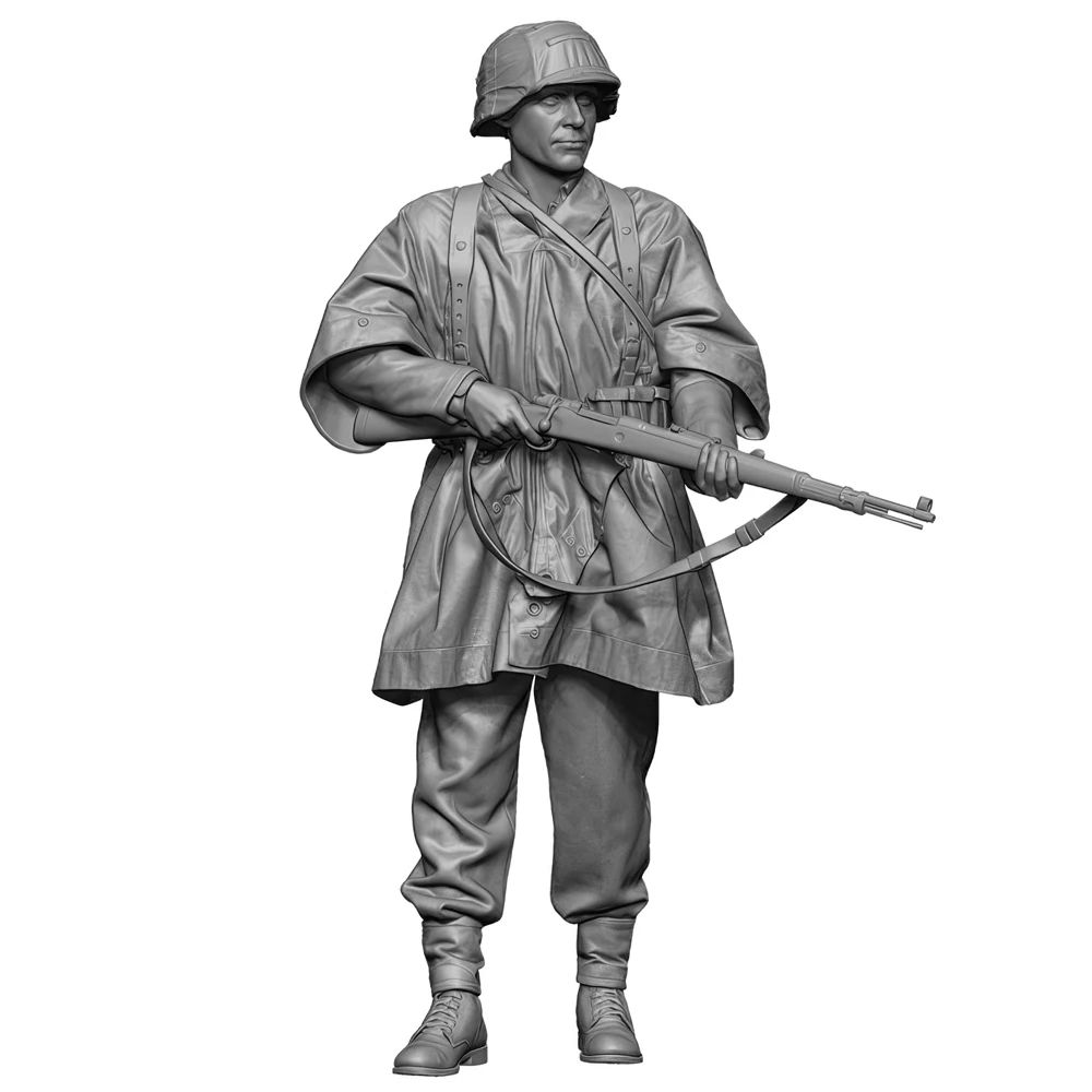 

1/35 WW2 soldier, standing posture, Resin Model figure soldier, GK, WWII Military theme, Unassembled and unpainted kit