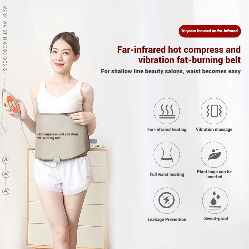 

Электрический вибрационный пояс для похудения с подогревом и горячим компрессом, массажный пояс для уменьшения жира на талии