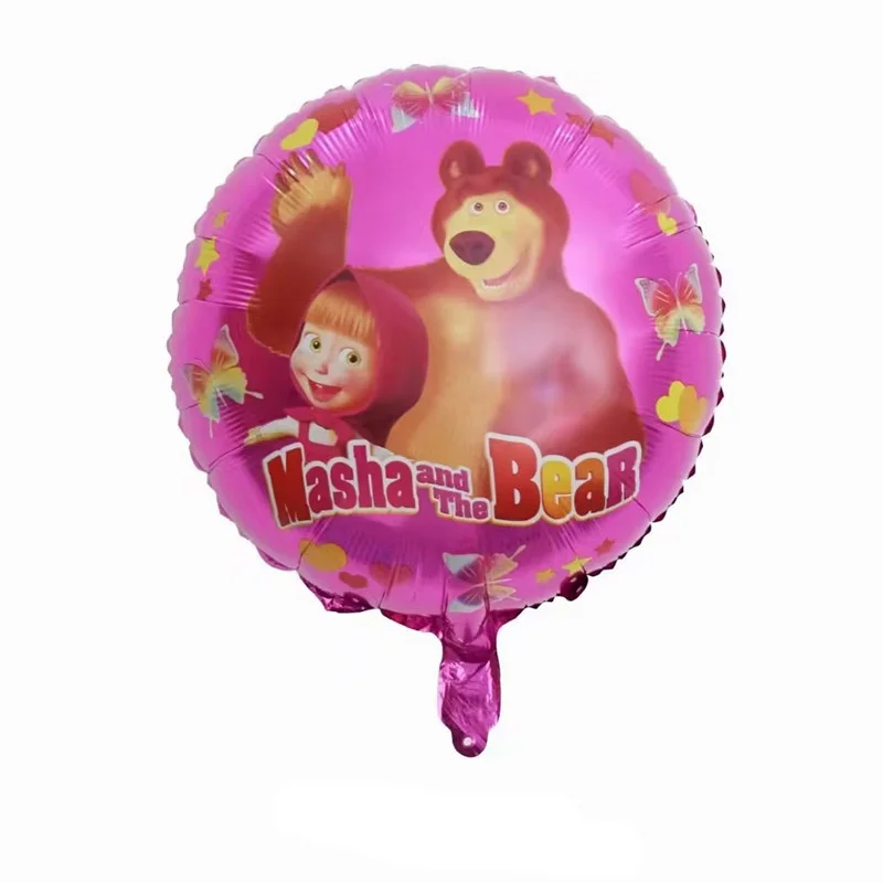 Mar&tha und Bär Themen-Ballonset Riesiger Bärenballon Geburtstagsparty-Dekoration Zahlenballon Foto-Requisiten Kinderparty-Zubehör – Detail 8