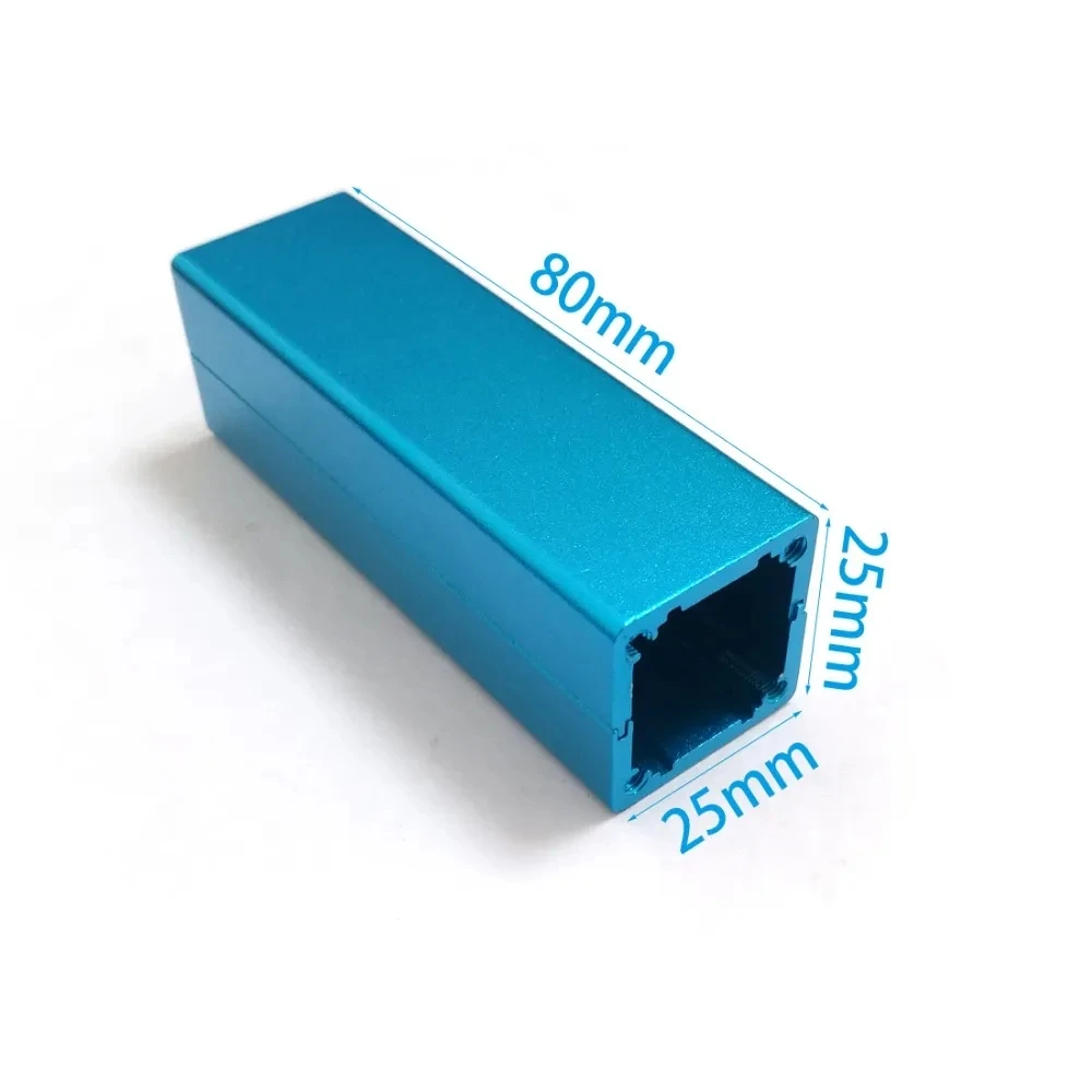 25x25x80mm Aluminum Enclosure Project Box Separate Splitted Body Case Aluminum Control Enclosure LK-ALS03