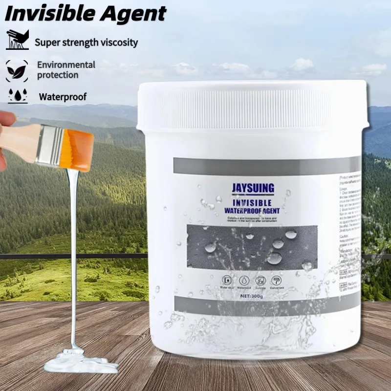 pasta de revestimento impermeavel invisivel com escova agente selante cola transparente reparacao adesiva home roof e ferramentas de banheiro 01