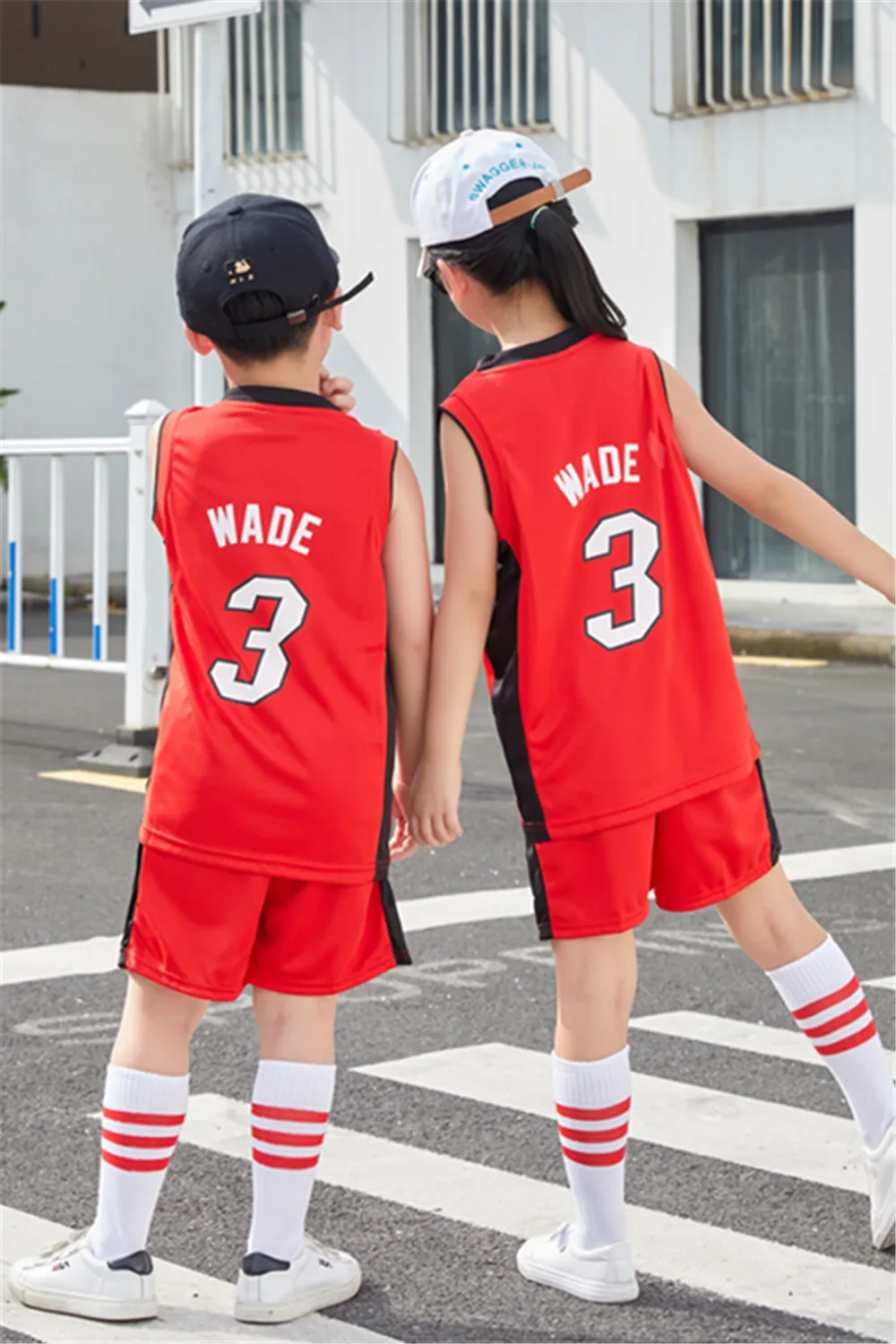 NEW 23/24 boy girl Heat No. 3 Basketball Jerseys Children\'s uniform set primary school jersey game team uniform training vest