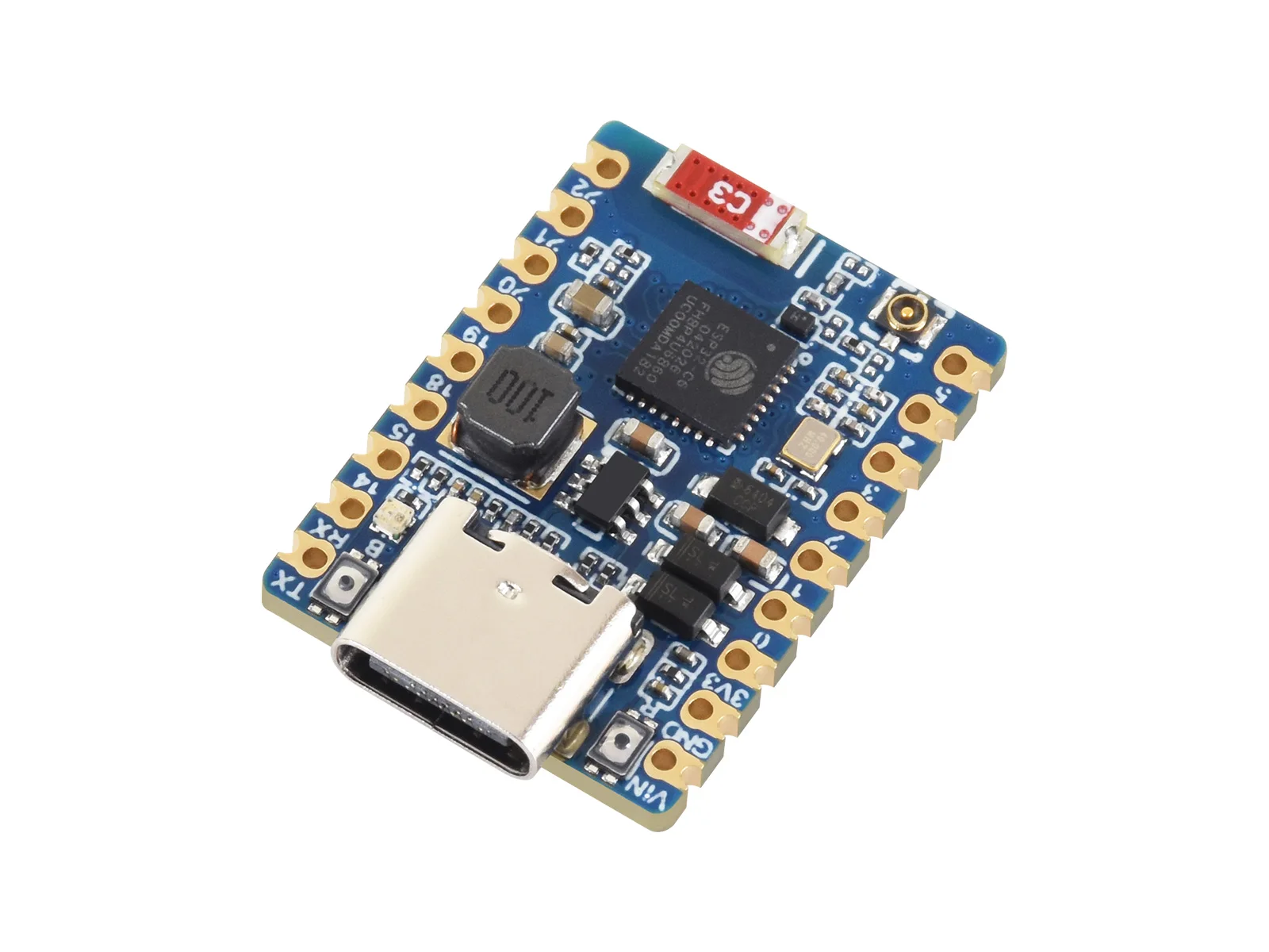 Płytka rozwojowa Waveshare ESP32-C6 Mini Wi-Fi 6 typu B, zasilanie o szerokim zakresie napięć 5~36V, obsługuje Bluetooth 5, IEEE 802.15.4 — zdjęcie produktu 2