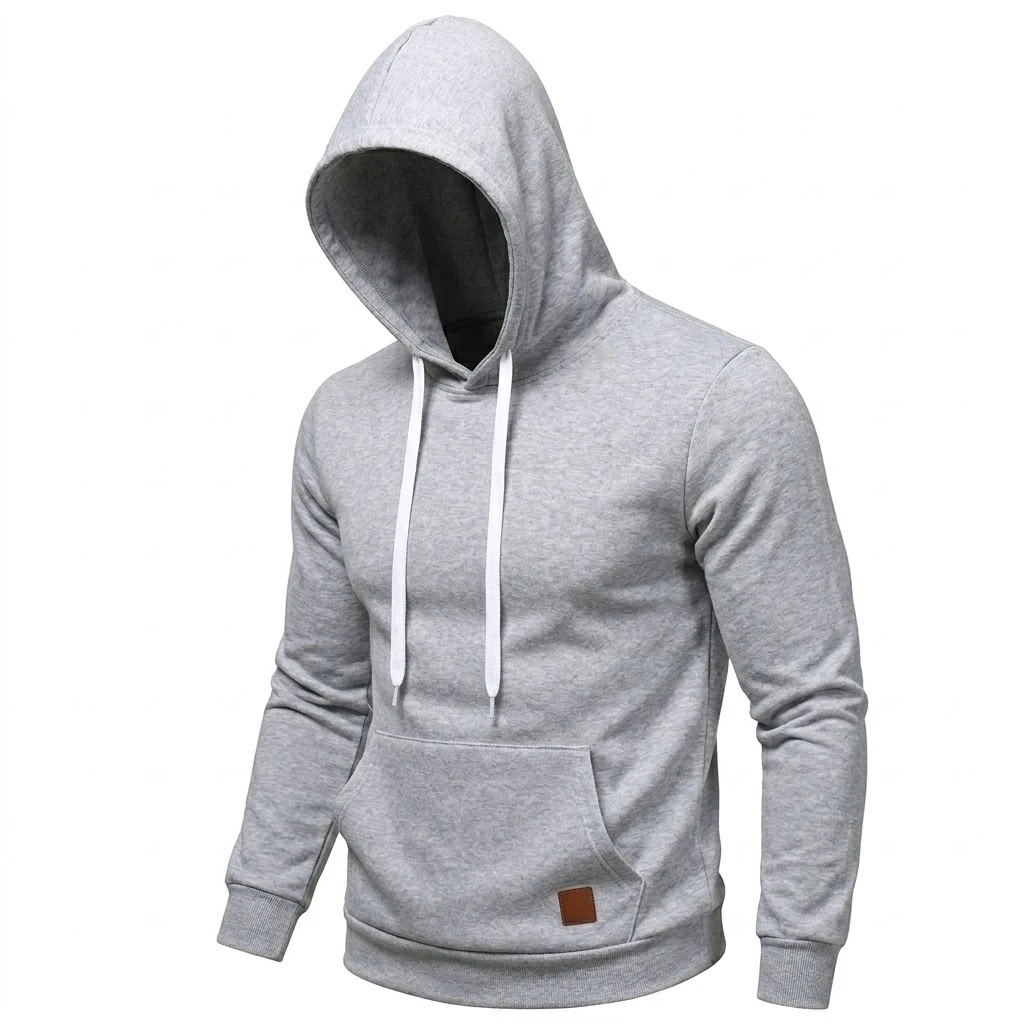 New Casual Men's Hoodie Drawstring Hoodies Male Sweatshirt Long Sleeve Coats Outdoor Streetwear Lightweight Gym Man Pullover