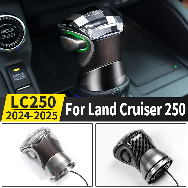 For Toyota Land Cruiser 250 2024 2025 Prado LC250 1958 First Edition LED Crystal Gear Shift Knob,Upgraded Gear head Accessories