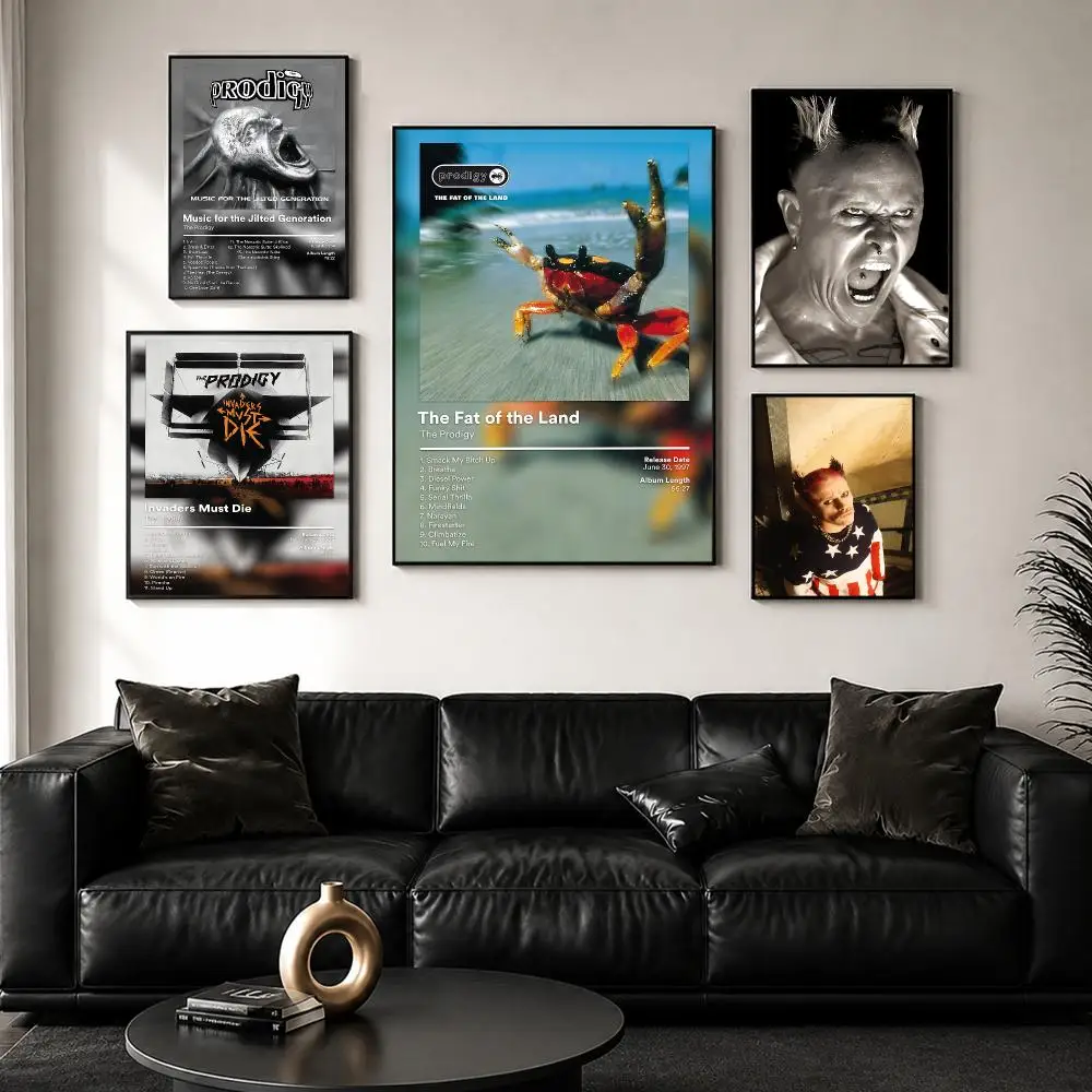 Electronic Music Band The P-Prodigy Poster Wall Art Print Sticker for Bedroom Living Room Dorm Office Modern Home Decor