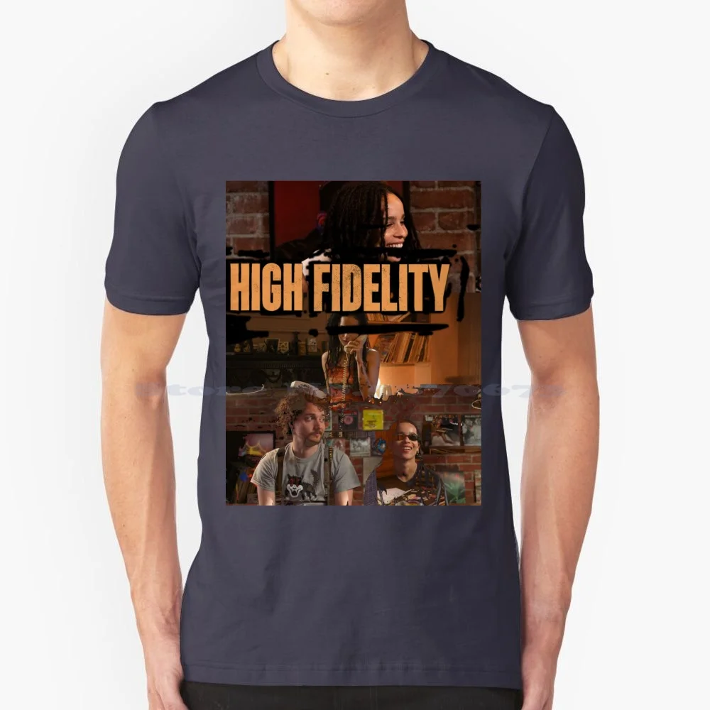 High Fidelity Hulu Poster T Shirt 100% Cotton Tee High Fidelity Hulu Hulu Tv Shows Zoe Kravitz