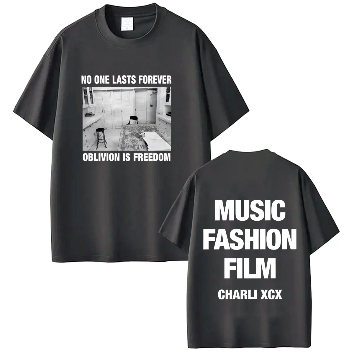 CHARLI XCX Album Musik, Mode, Film Tour 2026 Print T-Shirt Herren Damen Vintage Harajuku Baumwolle Lässiges Loses T-Shirt Streetwear – Detail 5