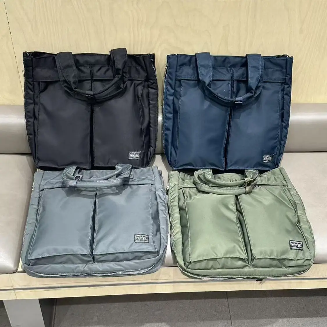 

Port Large Capacity Outdoor Nylon Tote Bag Waterproof Lightweight Foldable Travel Bag for Men Women