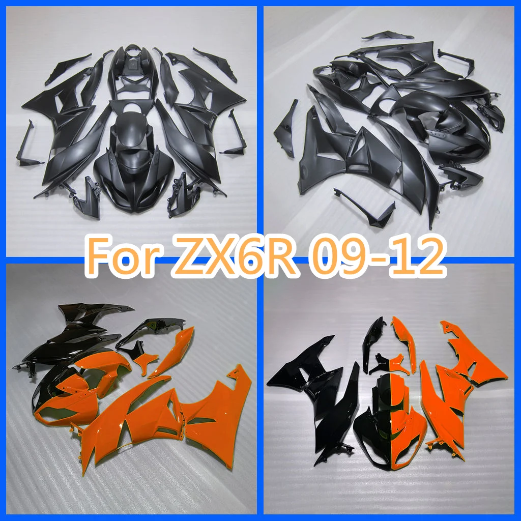 ZX6R 2009-2012 Prime Motorcycle Fairings Kit for KAWASAK 09-12 ZX-6R ABS Road Racing Body Repair Aftermarket Parts Free Custom