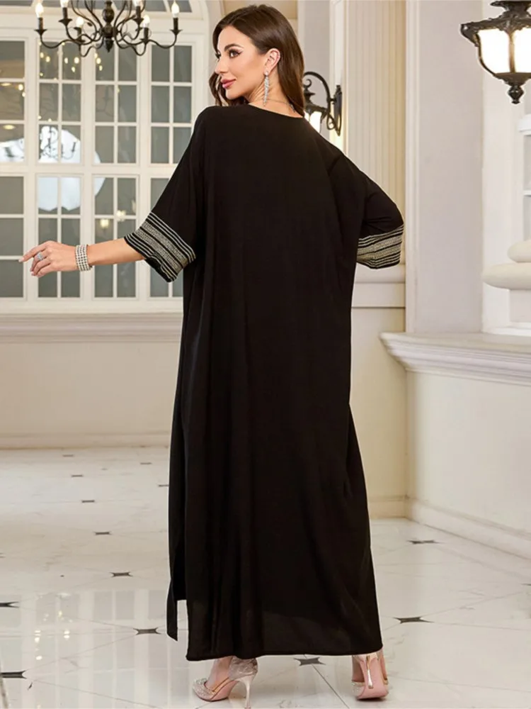 夏のカバーアップ女性水着 3/4 袖ローブ水着 2026 新しい刺繍ビーチホリデーマキシドレスカバーアップ