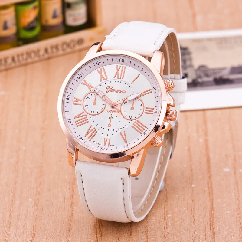 

Fashionable Casual Women's Watch Geneva Double Level Belt Quartz Hand Students Fashion Wholesale Fashion Watches A Clearance