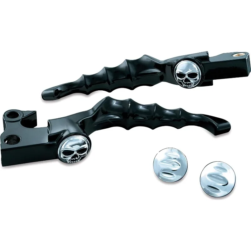 

Kuryakyn 1091 Motorcycle Handlebar Accessory: Zombie Clutch and Brake Trigger Levers for 2008-16 Harley-Gloss Black, 1 Pair