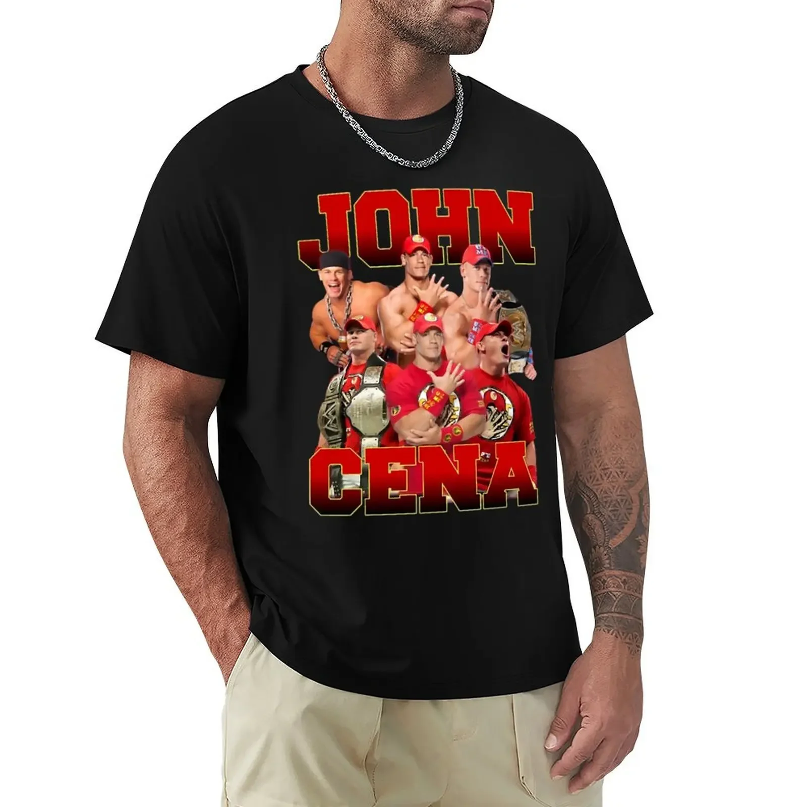 John wrestler Cena BOOTLEG DESIGN T-Shirt plain shirts graphic shirts graphic tee men