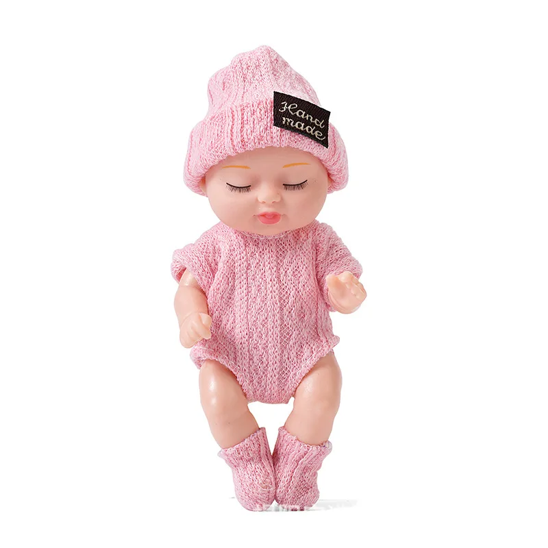 Silicone Reborn Dolls Baby Toys Waterproof Vinyl Bebe Doll Cute Mini Reborn Baby Kawaii Dolls Girl's Birthday Christmas Gift