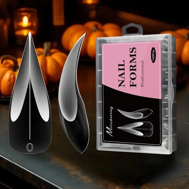 140 pièces 3D forme de griffe d'aigle formes d'ongle pour Extension d'ongle de Dragon griffe acrylique ongles spécial couverture complète moules outil d'art des ongles