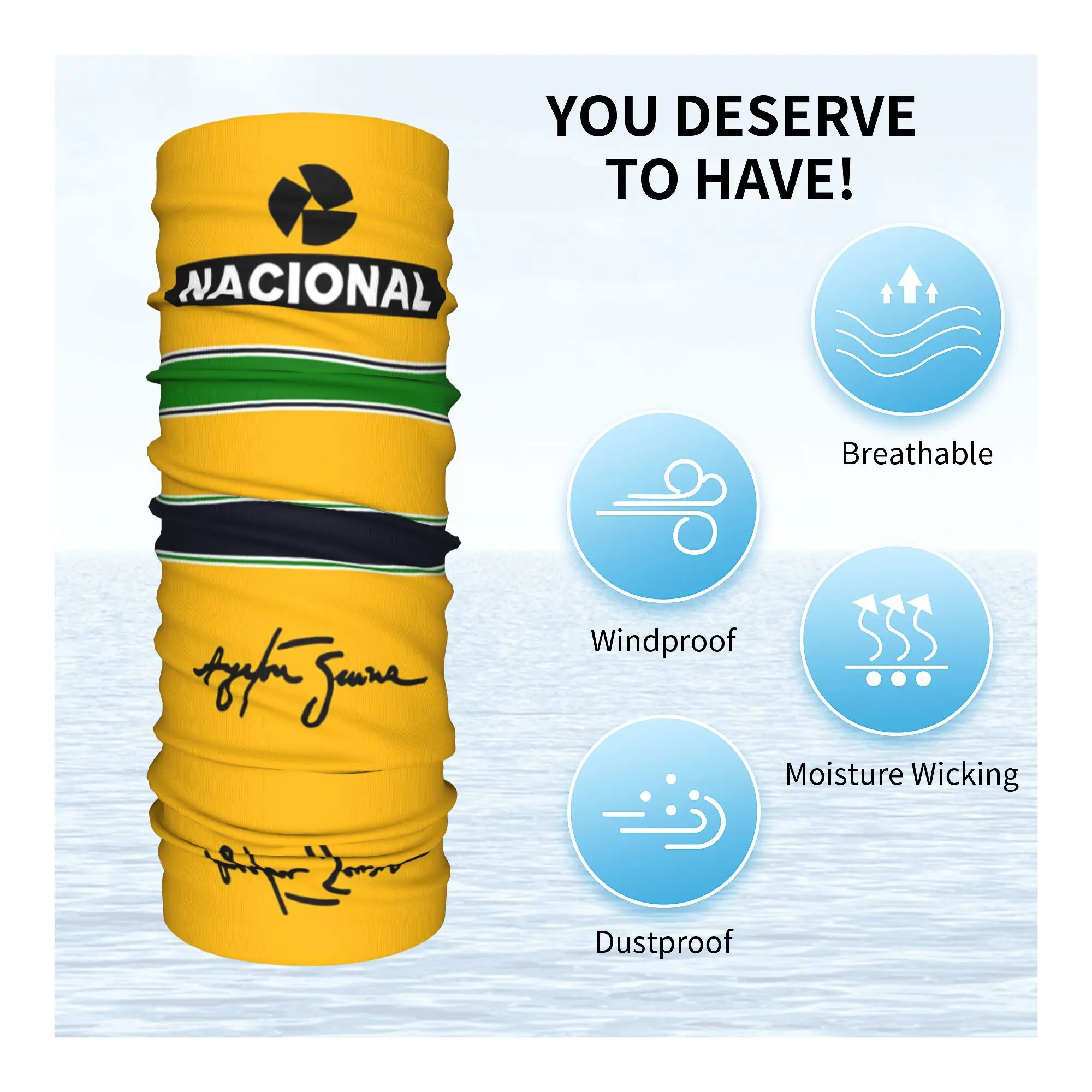 خوذة مخصصة A-Ayrtons الرقبة الجراب النساء الرجال يندبروف الشتاء باندانا وشاح للتزلج