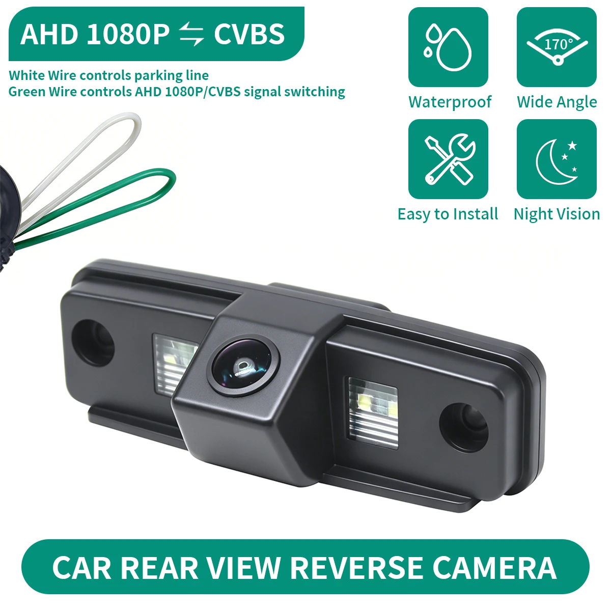 AHD 1080P Car Rear View Backup Camera Fisheye Lens Waterproof For Subaru Forester STI 2002~2013 Impreza WRX 2007~2012 2013 2014