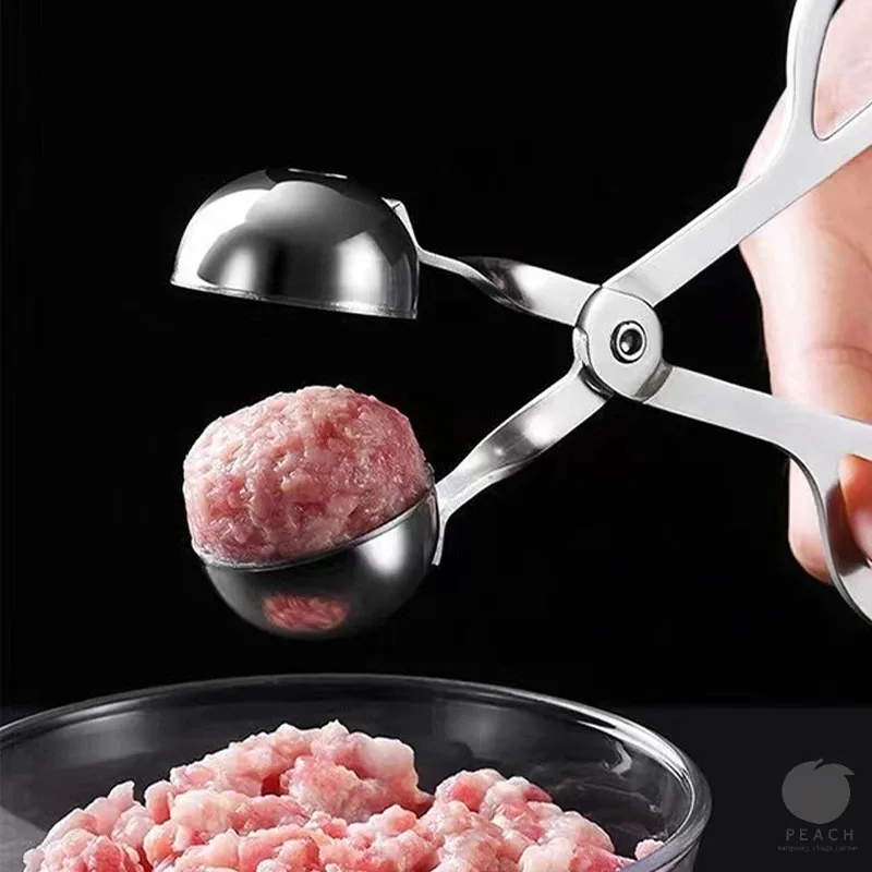 Meat Ball Maker Tool Stainless Steel Clip Round Rice Ball Shaper Spoon Meatball Making Mold Non Stick Stuffed Kitchen Gadget