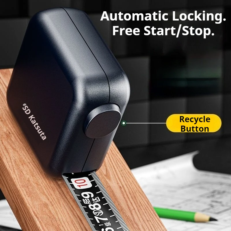  3M Self-locking Tape Measure Anti-fall Wear-resistant High Precision Household Woodworking Thickening Measuring Hand Tool
