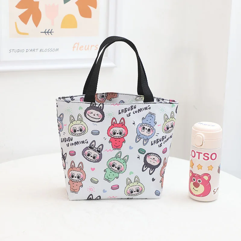 

New Labubu Lunch Bag Female Cartoon Shopping HandBag Casual Student Shoulder Bag The Monsters Crossbody Bags Girls Gift