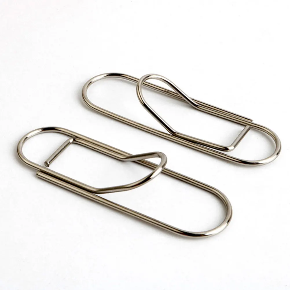 

12 Pcs Pen Holder Paper Clip White Clips Assorted Sizes School Supplies File Clamps Spring