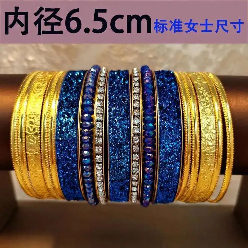 Bransoletka z wieloma pierścieniami do tańca indyjskiego Dai Dance Akcesoria do występów tanecznych w stylu tajskim Taniec brzucha Taniec latający