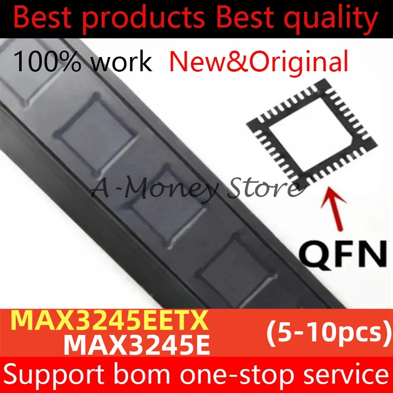 (5-10pcs)MAX3245E MAX3245 MAX3245EETX QFN-36