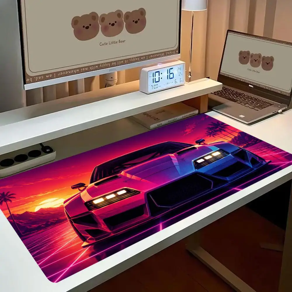 Cool Sports Racing Vehicle Art Mousepad Table Mat Large Size For Bedroom   Office Desktop Laptop Keyboard pad