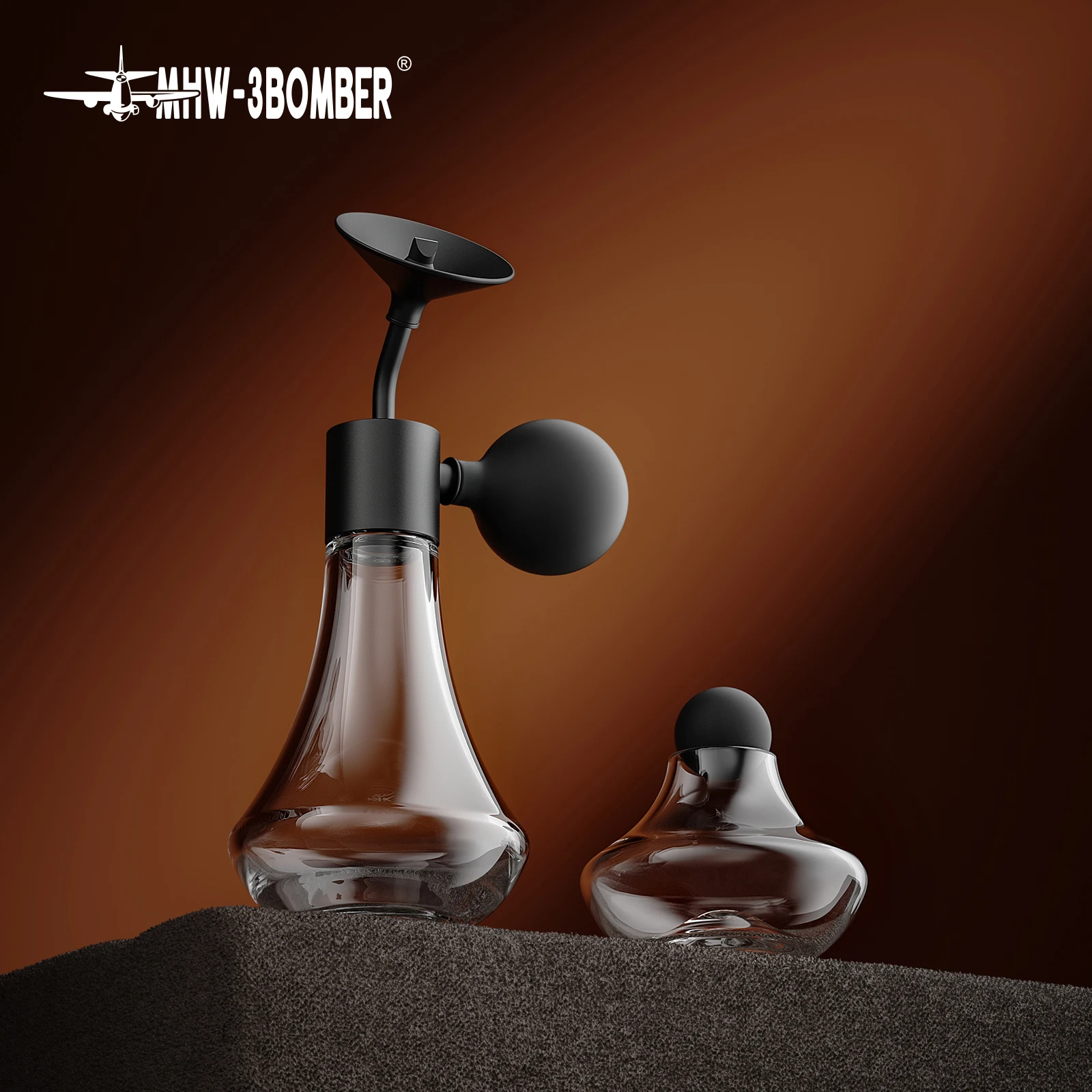 

MHW-3BOMBER Coffee Aroma Bottle Coffee Display Jar Glass Creative Fragrance Bottle Coffee Aroma Display Coffee Accessories