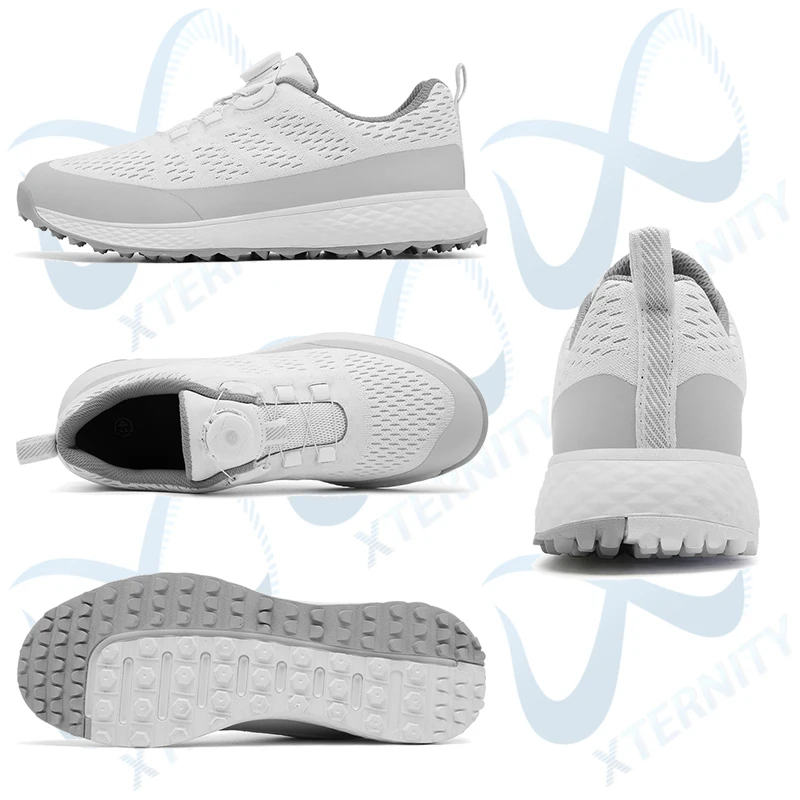 Novo respirável sapatos de golfe masculino profissional leve tênis de golfe confortável calçado de golfe de luxo antiderrapante sapatos de caminhada