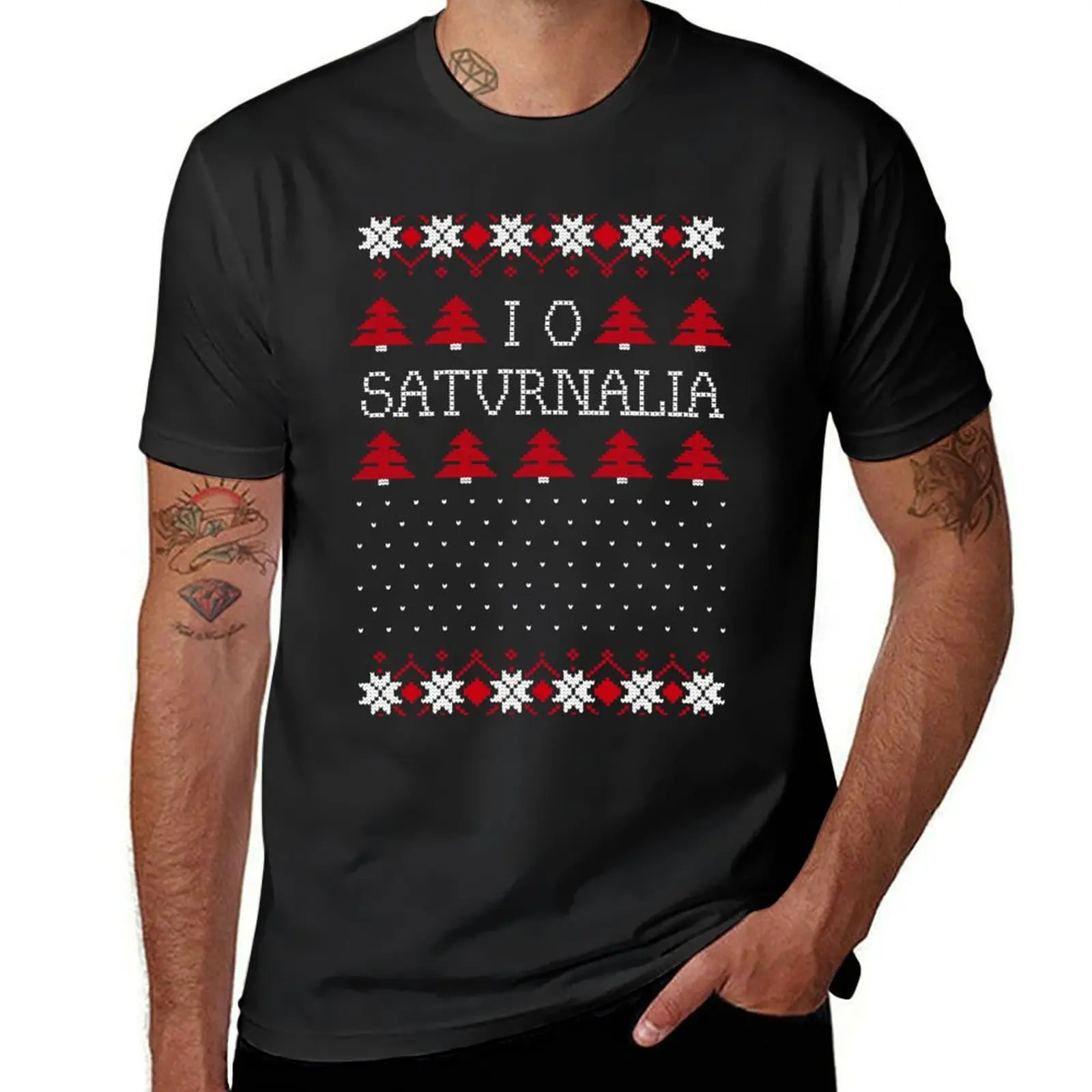 Ancient Knits - IO SATURNALIA T-Shirt anime clothes oversized blanks mens graphic t-shirts hip hop