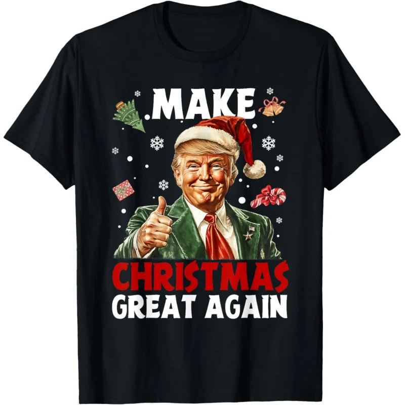 

Make Christmas Great Again Santa Funny Trump Xmas Pajamas T-Shirt