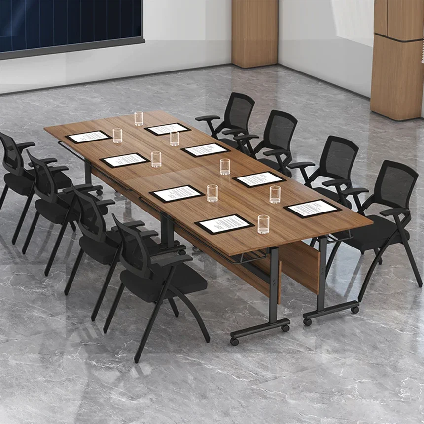 Table de conférence personnalisable z, table de formation pliante, bureau de formation mobile