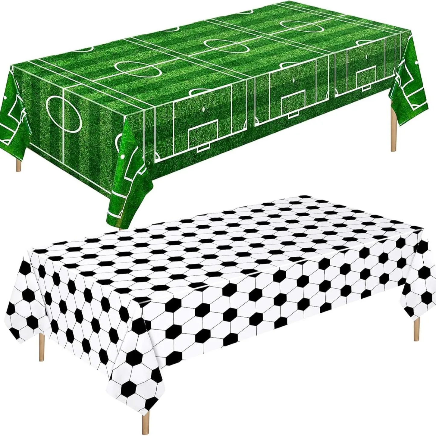 

Green Football Disposable Tablecloth Decorative Arrangement Tablecloth Party Supplies Party Table