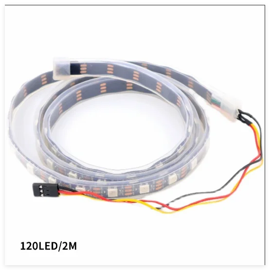 WS2812B Programmable RGB LED Light Bar WS2811 IC Built-in 5050 LED DC5V Black PCB Compatible with Arduino Raspberry Pi