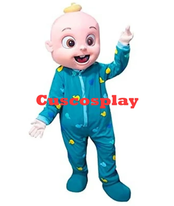 Baby JJ Boy Mascot Costume Adult Cartoon Character Outfit Attractive Suits Plan Baby Birthday Gifts Stage Performance Props