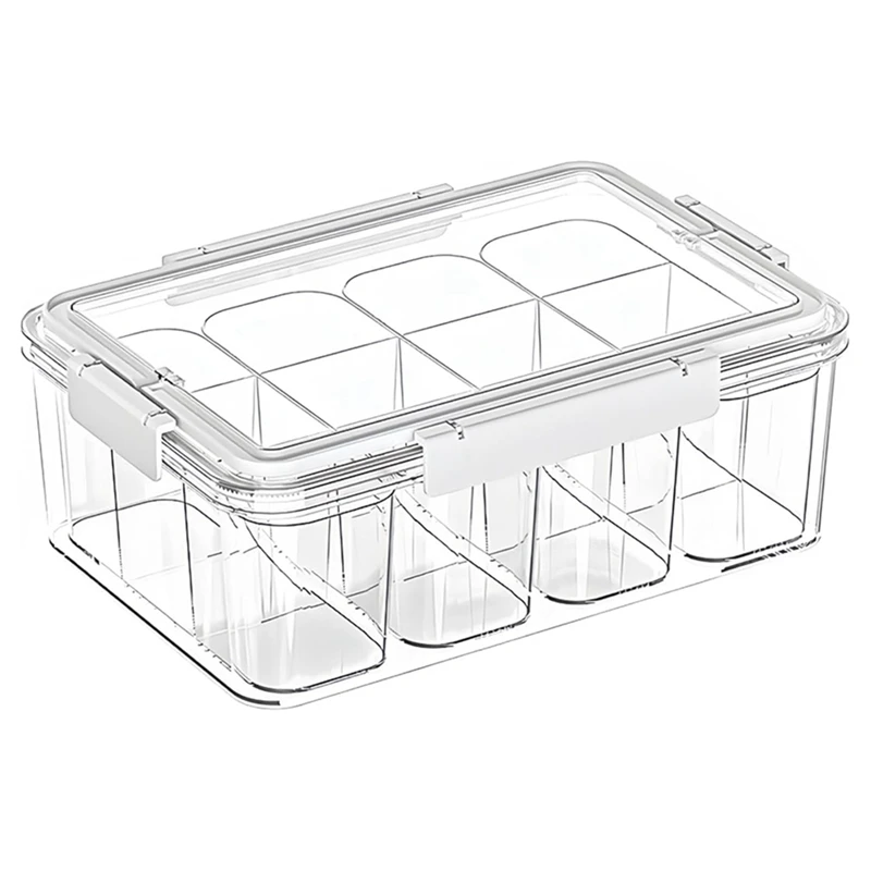 

Top Deals Multipurpose Storage Box,Clear Crafts Storage Organizers,Portable Acrylic Storage Containers With 4 Inner Boxes