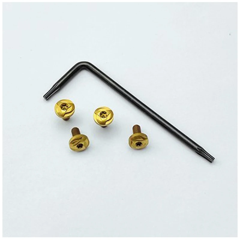 1 Set Custom Grip Handle Stainless Steel Screws Nails with Key Screwdriver for Kublai Khan P4 1911 Models DIY Make Accessories