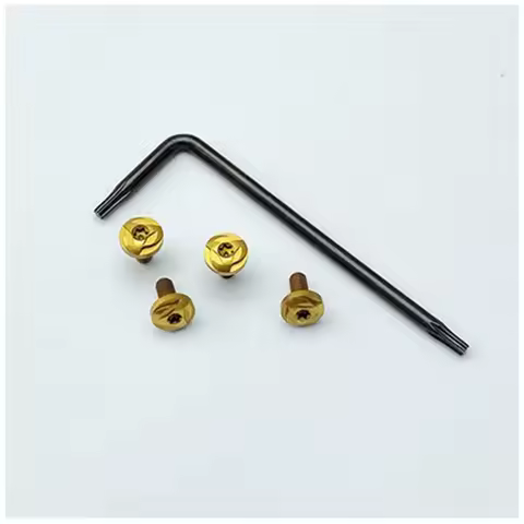 1 Set Custom Grip Handle Stainless Steel Screws Nails with Key Screwdriver for Kublai Khan P4 1911 Models DIY Make Accessories