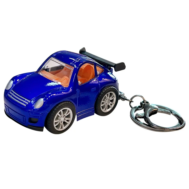 Mini llavero de juguete de aleación creativo para coche, colgante de simulación de coche de carreras, coche fundido a presión, adorno de juguete, recuerdos de fiesta para niño